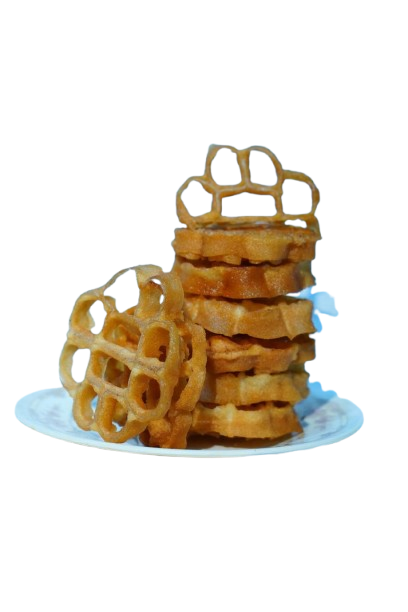 సాంప్రదాయ గులాబీ పువ్వులు స్వీట్స్